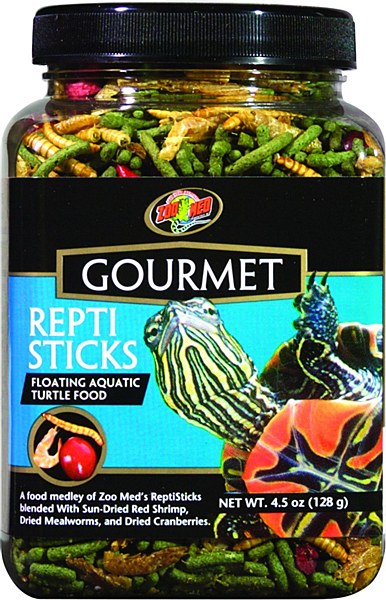 Zoo Med Gourmet ReptiSticks Turtle Food, 4.5-oz