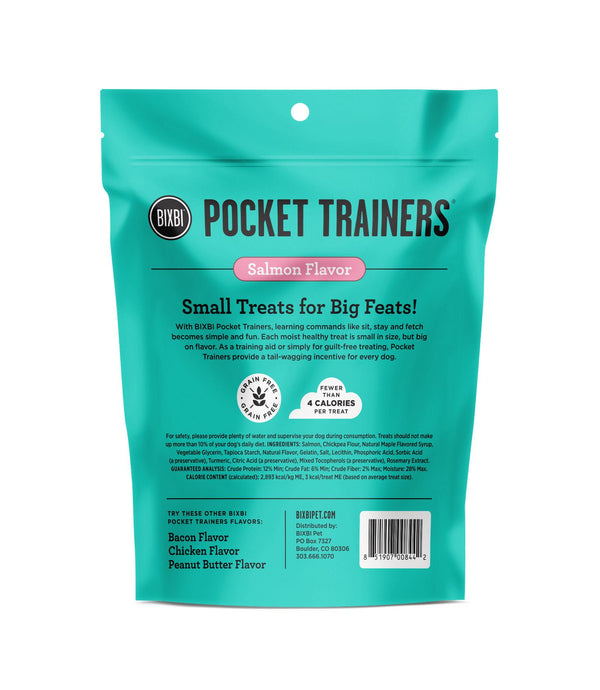 BIXBI Pocket Trainers Salmon Flavor Grain-Free Dog Treats, 6-oz