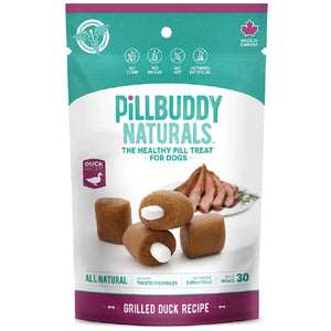 Presidio Pill Buddy Naturals Friandises pour chiens Pilules de canard grillé, 5.29 oz