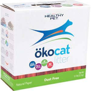 Litière pour chat Okocat Natural Paper sans poussière, 5.1-lb