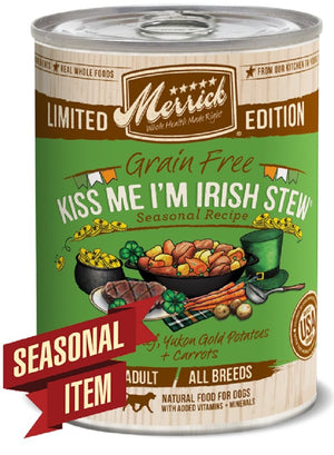Merrick Limited Edition Grain-Free Kiss Me I'm Irish Stew Canned Dog Food