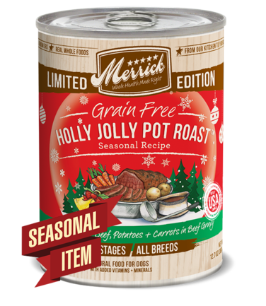 Merrick Limited Edition Grain-Free Holly Jolly Pot Roast Canned Dog Food