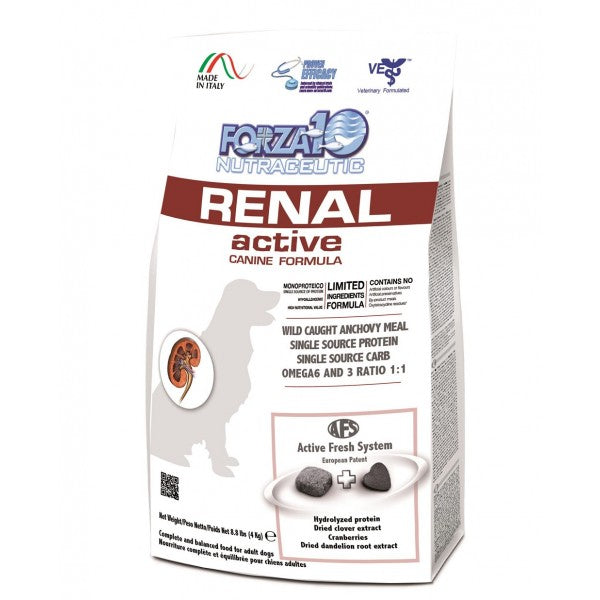 Forza10 Active Line Kidney Renal Active Limited Ingredients Formula Dry Dog Food, 8.8-lb