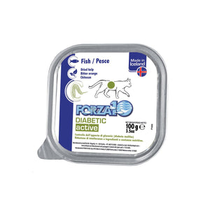 Forza10 Nutraceutic Actiwet Diabetic Nourriture humide pour chats diabétiques au poisson islandais, 3,5 oz