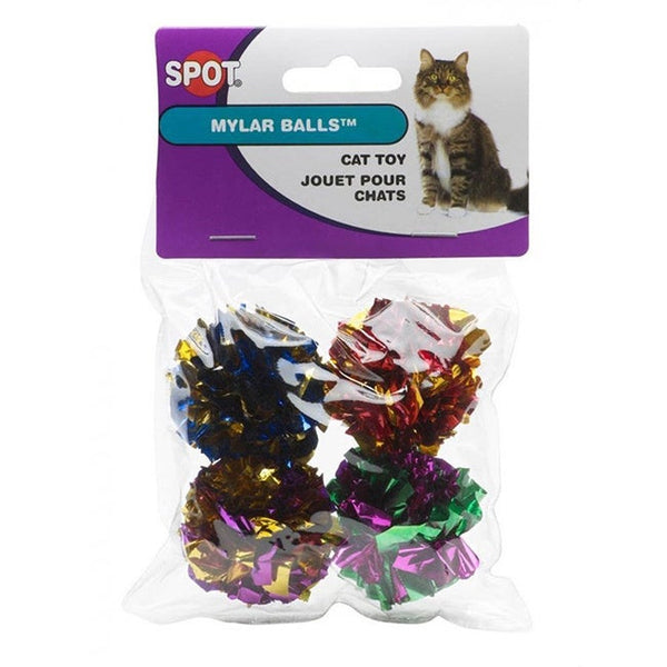 Ethical Pet Spot Balles en Mylar Jouet pour chat, lot de 4