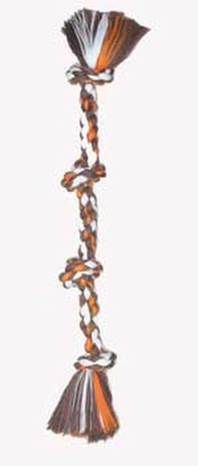 Mammoth 4 Knot Color Chew Rope Tug Dog Toy, Large