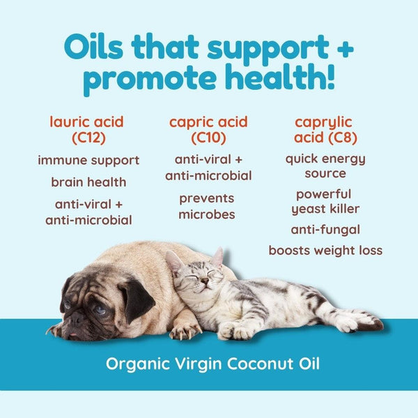 Coco Therapy Organic Virgin Coconut Oil for Pets, 16-oz