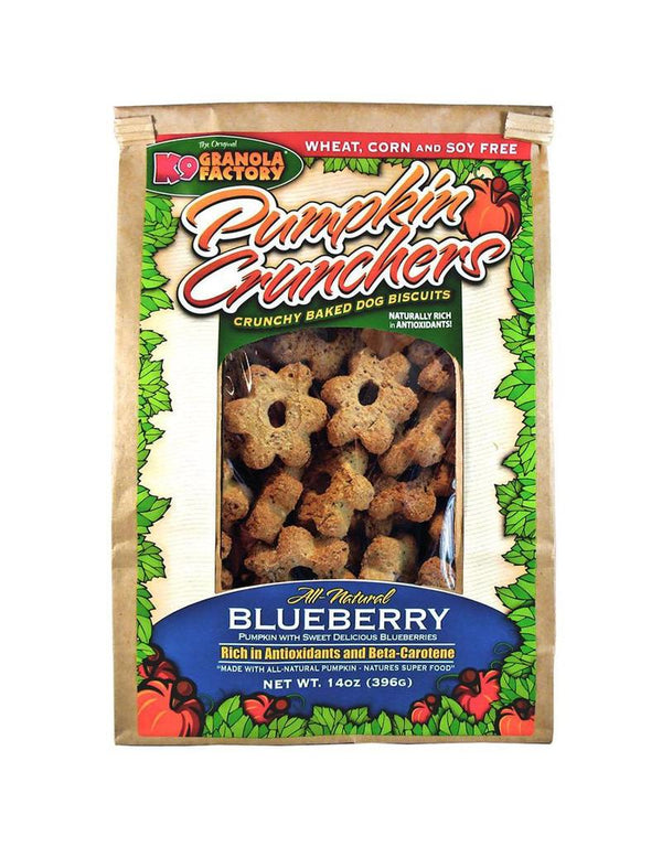 K9 Granola Factory Pumpkin Crunchers aux Myrtilles Friandises pour chiens, 14-oz