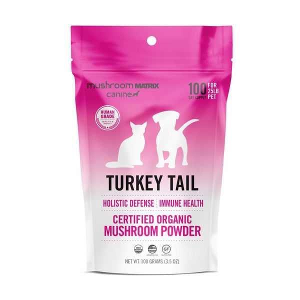 Canine Matrix Turkey Tail Défense holistique Soutien immunitaire Complément pour chiens