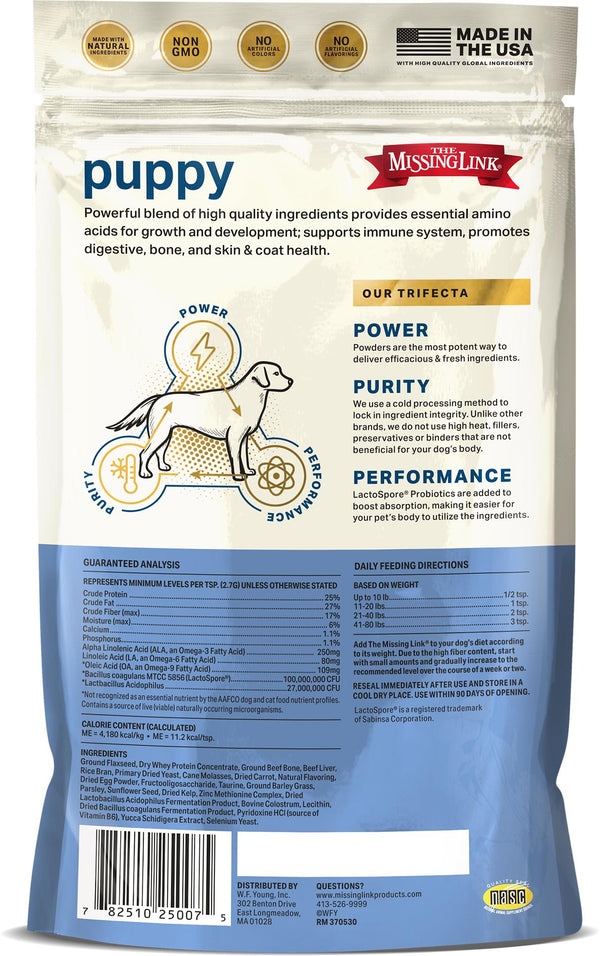 The Missing Link Superfood Powders Puppy Dog Supplement, 8-oz