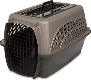 Petmate Niche pour animaux de compagnie à chargement par le haut à deux portes, beige moyen