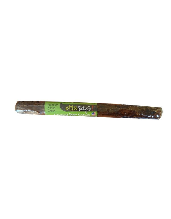 Etta Says! Premium 3' Crunchy Deer Chew Stick Dog Treats