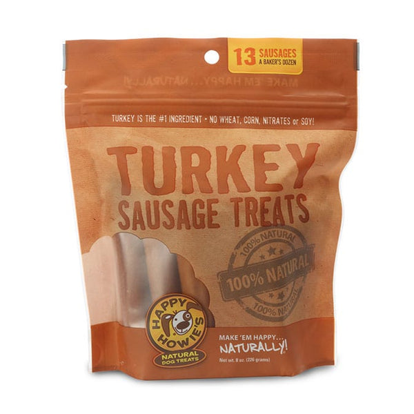 Happy Howie's Turkey Sausage Dog Treat, 13 count