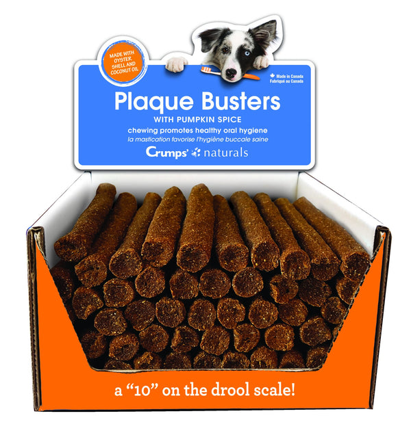 Crumps' Naturals Plaque Busters with Pumpkin Spice Dog Treats