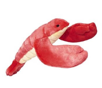 Fluff & Tuff Jouet pour chien Manny Homard, Moyen