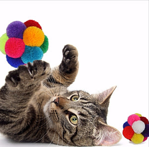 Goli Design Catomic Jouet pour chat Boule Pompon infusée à l'herbe à chat