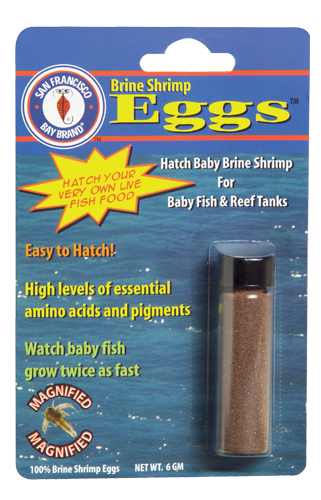 San Francisco Bay Brand Œufs de Crevettes d'Eau Salée Nourriture pour poissons, 6-g