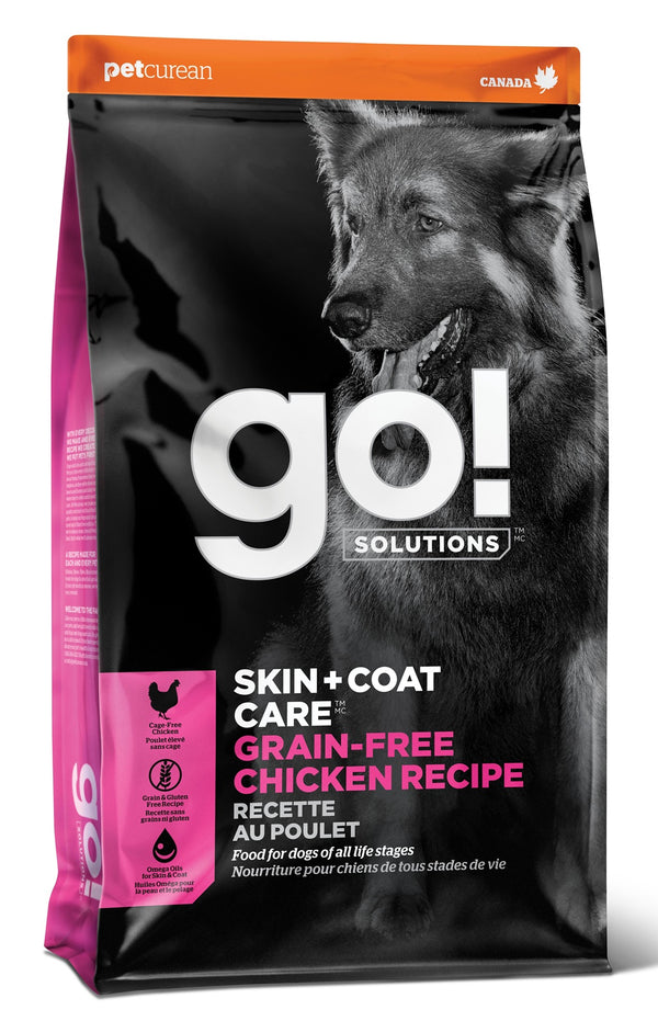 Go! Solutions Skin + Coat Care Chicken Grain-Free Dry Dog Food