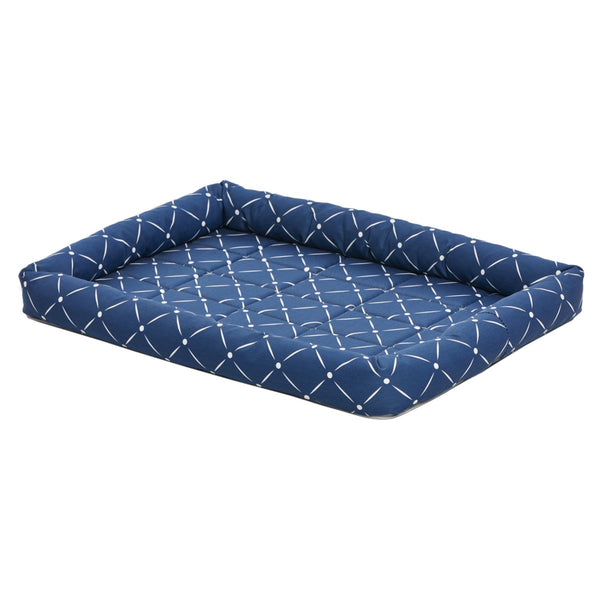 Quiet Time Couture Ashton Bolster Pet Bed, Blue