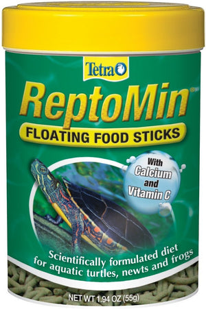 Tetra ReptoMin Floating Sticks Turtle, Newt & Frog Food, 1.94-oz jar