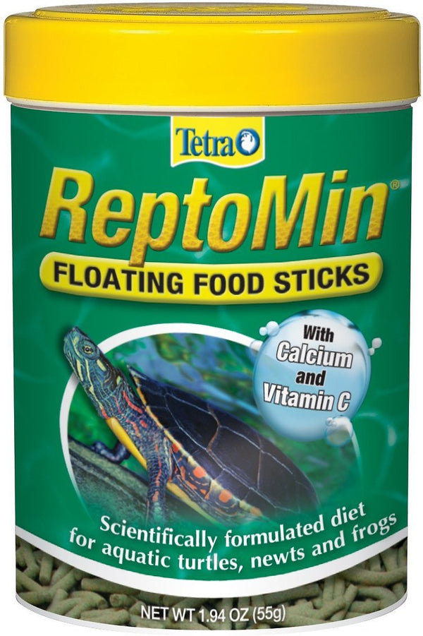 Tetra ReptoMin Floating Sticks Turtle, Newt & Frog Food, 1.94-oz jar