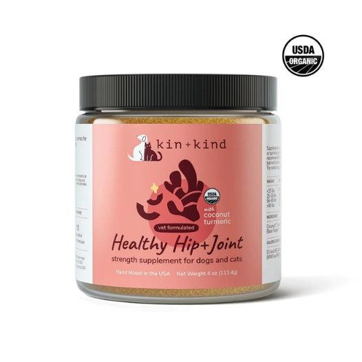kin+kind Supplément bio santé hanches et articulations pour chiens et chats, 4 oz