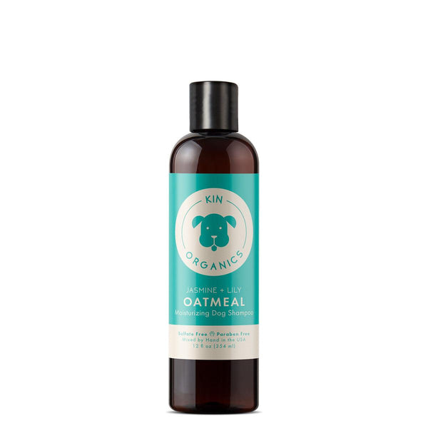 kin+kind Kin Organics Shampoing hydratant pour chien au jasmin et au lys à l'avoine, 12 oz