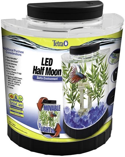Tetra Betta LED Half Moon Kit, 1.1-gal