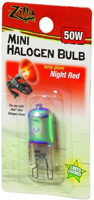 Zilla Mini Night Red Halogen Bulb for Reptile Terrariums