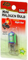Zilla Mini Night Red Halogen Bulb for Reptile Terrariums