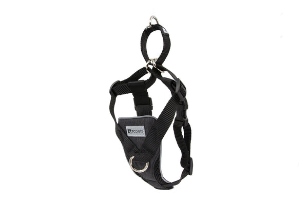 RC Pets Tempo No Pull Dog Harness, Heather Black