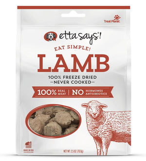 Etta Says! Eat Simple! Lamb Freeze-Dried Dog Treats, 2.5-oz