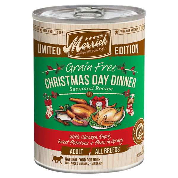 Merrick Limited Edition Grain-Free Christmas Day Dinner Adult Canned Dog Food