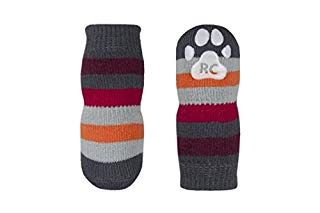 RC Pets Pawks Grey Stripes Dog Socks