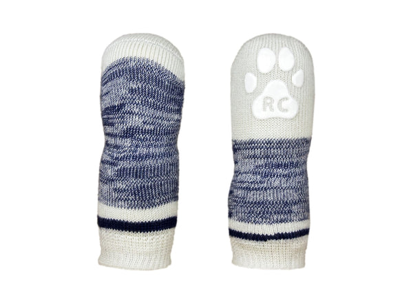 RC Pets Pawks Navy Melange Dog Socks