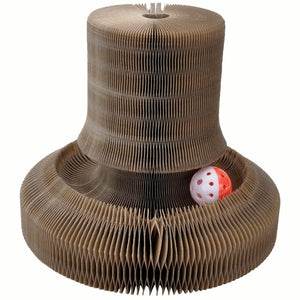 Turbo Transform It ! Jouet pour chat Tour en carton ondulé, 20-in