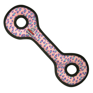 Tuffy Ultimate Tug-O-War Dog Toy, Pink Leopard