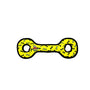 Tuffy Ultimate Tug-O-War Dog Toy, Yellow Bone