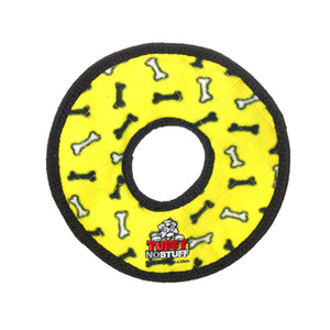 Tuffy's No Stuff Ultimate Ring Jouet pour Chien Jaune Os