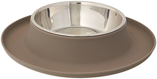 Messy Mutts Bol En Inox Avec Base En Silicone, Simple