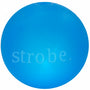 Planet Dog Orbee-Tuff Strobe Light Up Dog Toy, Blue