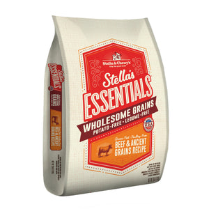 Stella & Chewy's Essentials Croquettes pour chien au bœuf et grains anciens aux grains complets