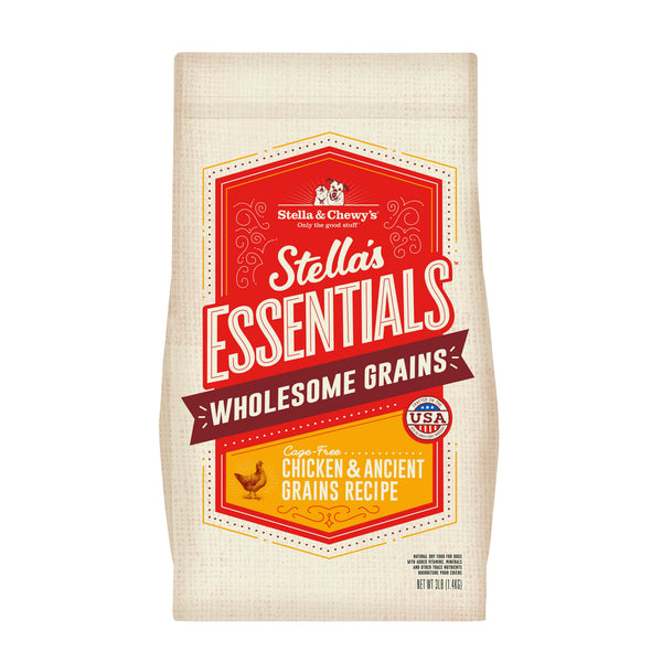 Stella & Chewy's Essentials Croquettes complètes au poulet et céréales anciennes