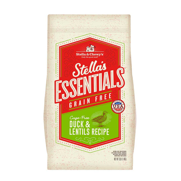 Stella & Chewy's Essentials Sans céréales Canard et Lentilles Croquettes pour chien