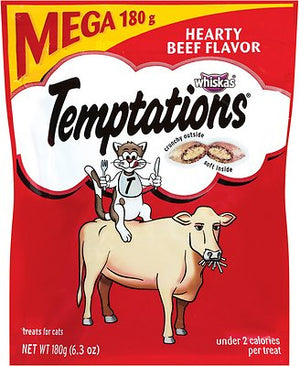 Temptations Hearty Beef Flavor Cat Treats