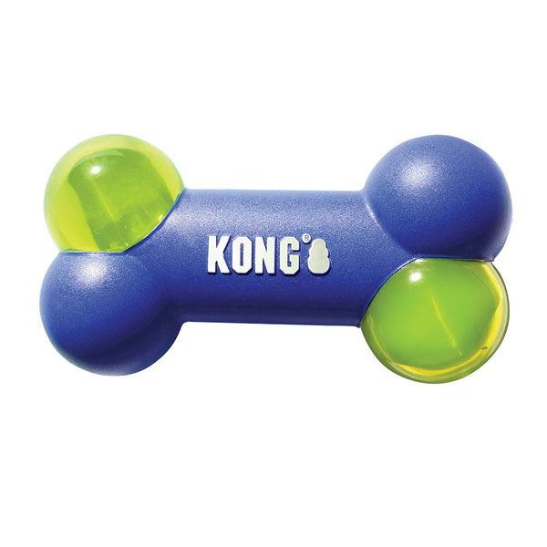 KONG Squeezz Action Bone Jouet pour chien Bleu