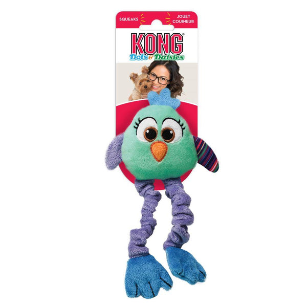 KONG Dots & Daisies Owl Dog Toy