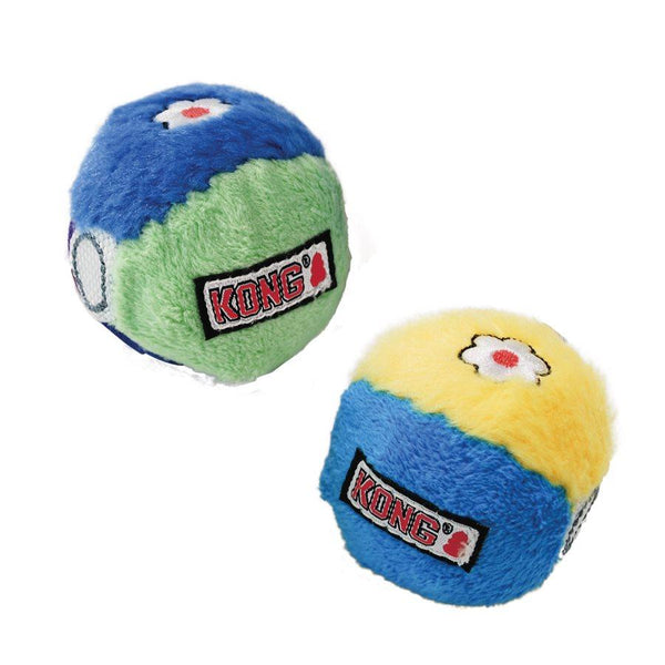 KONG Dots & Daisies Plush Ball Dog Toy