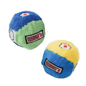 KONG Dots & Daisies Plush Ball Dog Toy