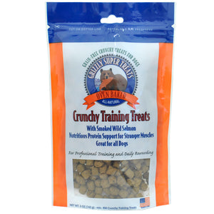 Grizzly Friandises croustillantes d'entraînement Saumon sauvage fumé Friandises pour chiens, 5-oz